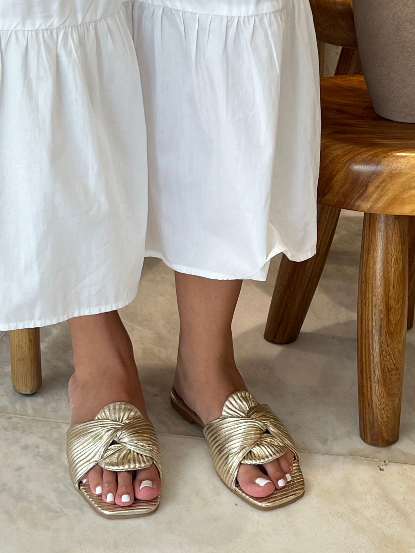 Metallic Wrap-Around in Gold